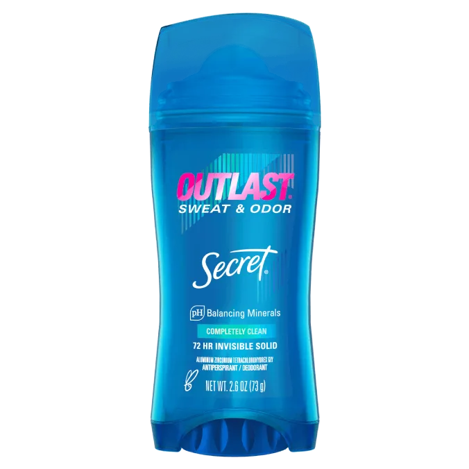 Secret Outlast Invisible Solid Deodorant Completely Clean