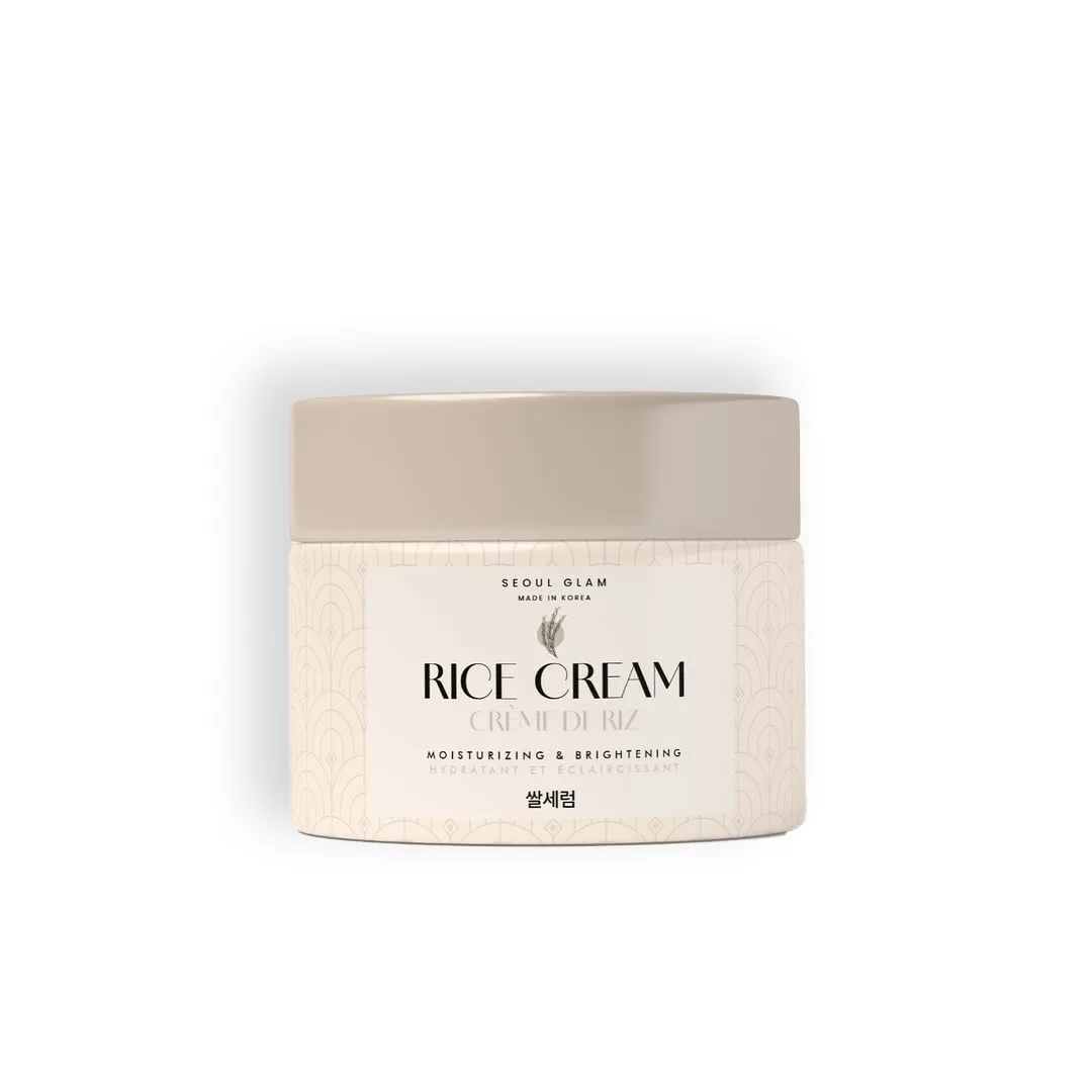 Seoul Glam Crème Hydratante au Riz 50ml – Soin Nourrissant & Éclat Naturel pour Tous Types de Peau