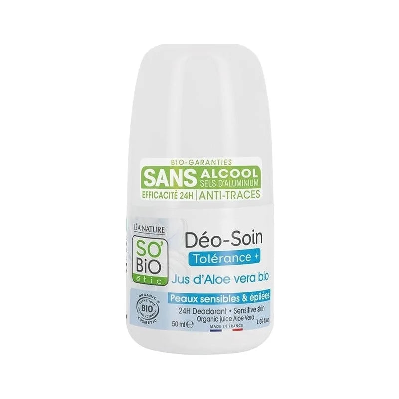 SO BIO DEODORANT TOLERANCE + ALOE VERA 50ML