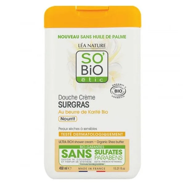 SO BIO ETIC KARITE DOUCHE CRÈME SURGRAS BIO 450 ML