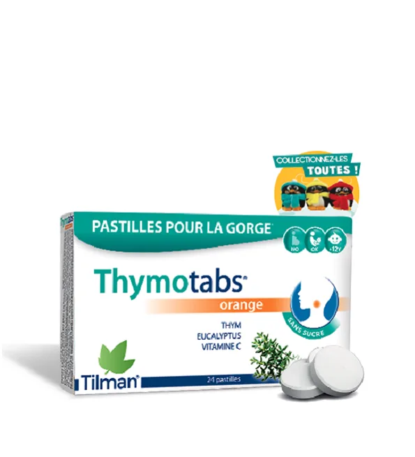 Thymotabs orange 12 pastilles