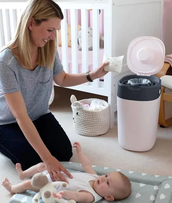 TOMMEE TIPPEE POUBELLE À COUCHES ANTI-ODEUR TWIST & CLICK- BLANC – vue 4