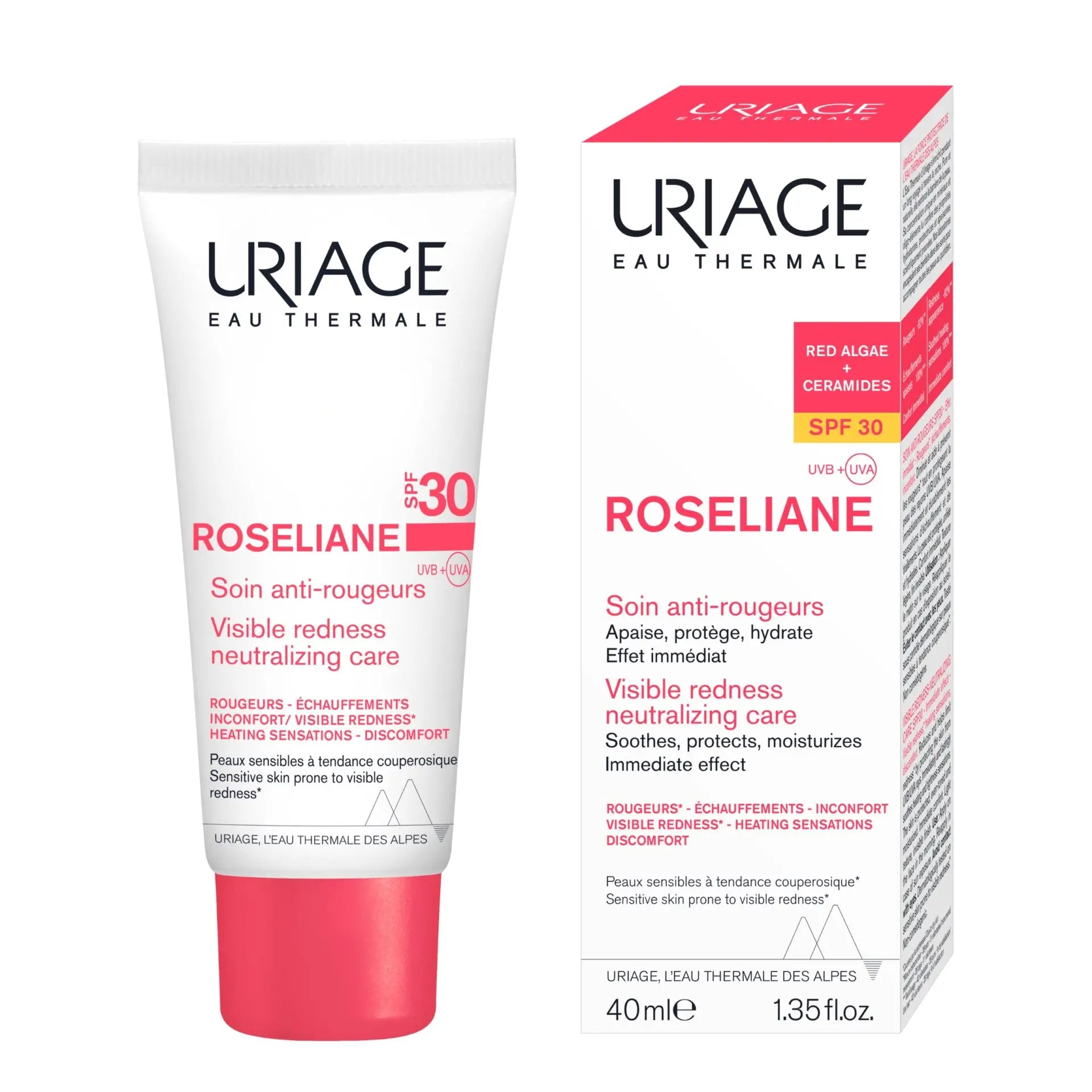 Uriage roséliane crème anti-rougeurs spf30 – 40 ml
