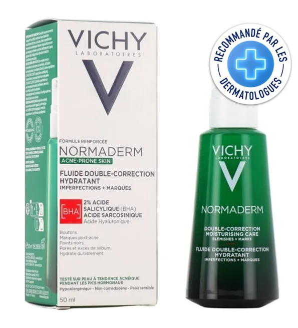 VICHY NORMADERM FLUIDE DOUBLE CORRECTION HYDRATANT 50 ML