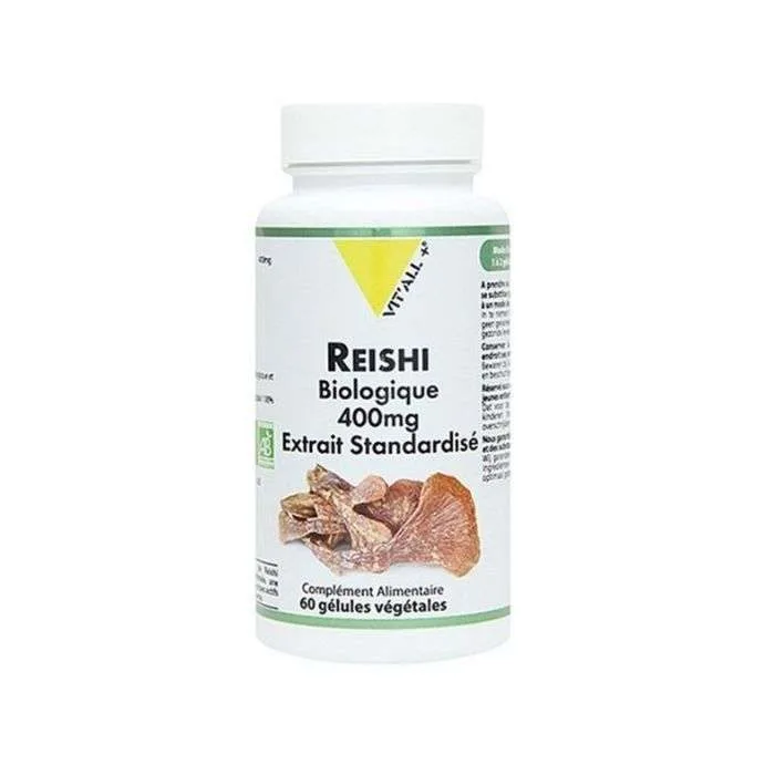 VIT'ALL+ REISHI BIOLOGIQUE 400 MG 60 GELULES