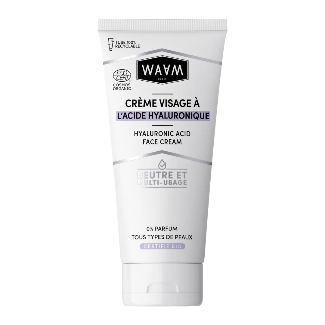 WAAM CRÈME VISAGE BIO  À L'ACIDE HYALURONIQUE 75ml