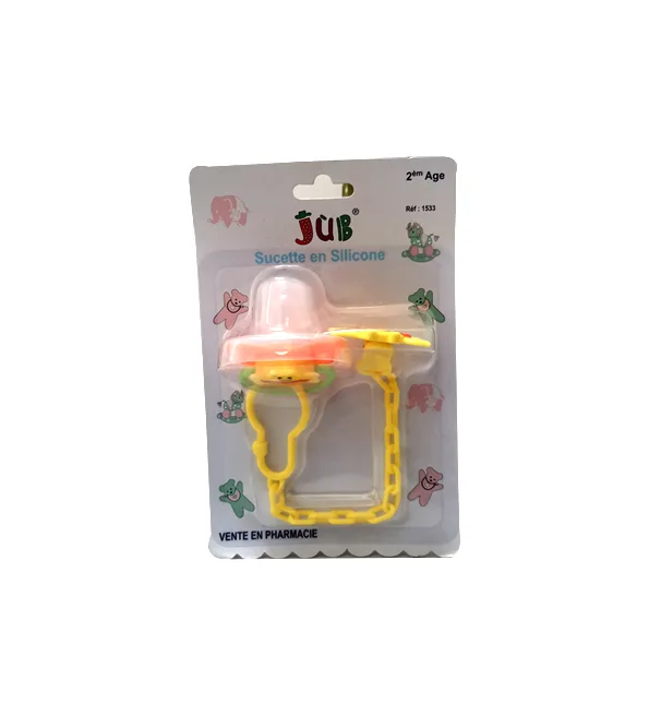 Juniors sucette en silicone  jub 2eme age +couvercle