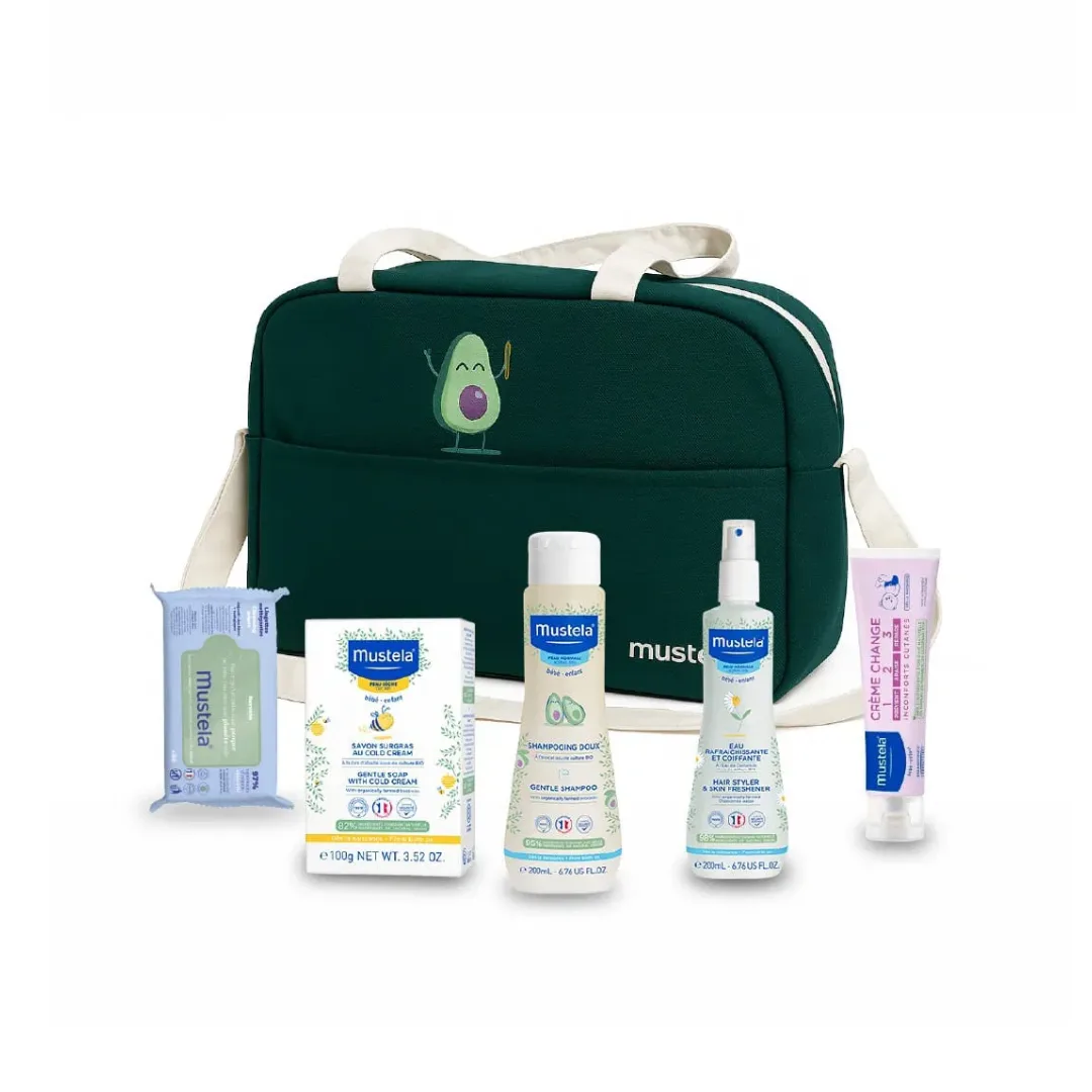 Mustela Kits Soins Essentiels Bebe à l’Avocat BIO + Sac à langer Offert