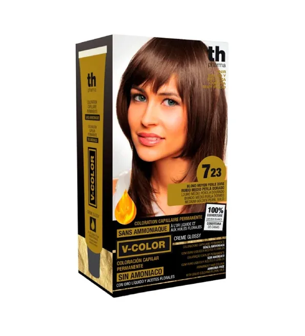 Th-Vitalia Color N° 7.23 Blond moyen Perle dore