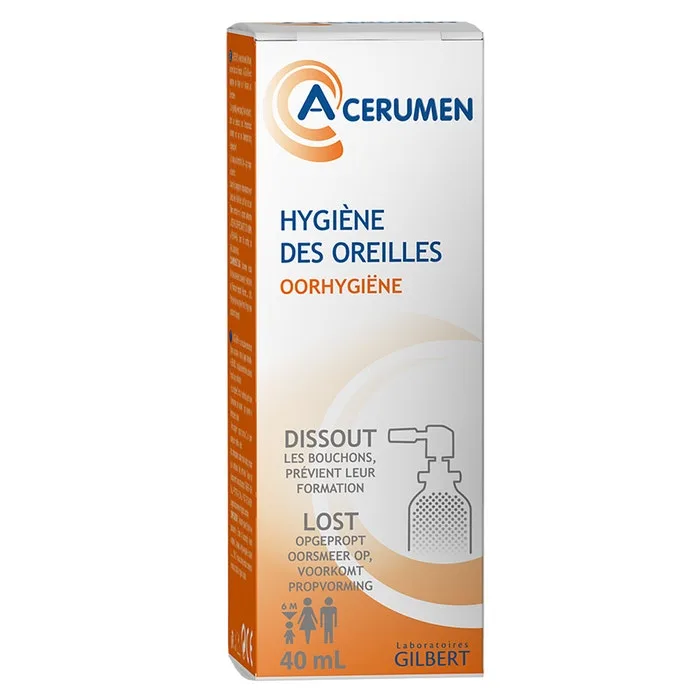 ACERUMEN Spray – Formule colorée Hygiène des oreilles 40ml