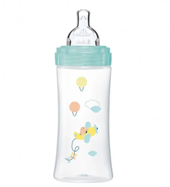 Dodie Biberon senstation+ Tétine plate 330ml +6m Air