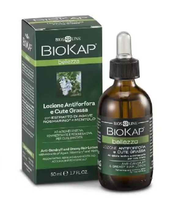 BIOKAP LOTION ANTIPELLICULAIRE ET CHEVEUX GRAS LOTION SANS RINÇAGE 50ML