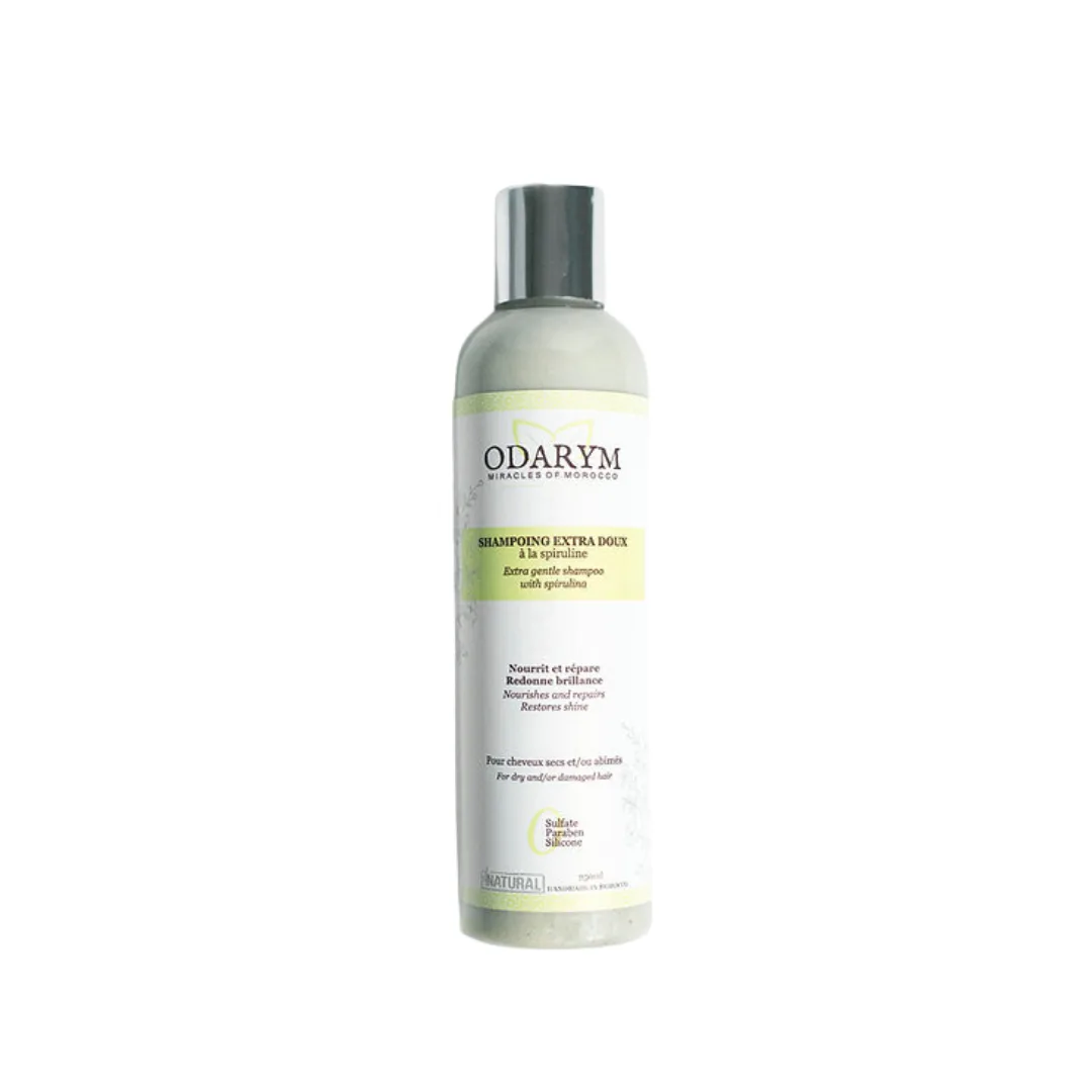 Odarym Shampooing Liquide EXTRA DOUX à La Spiruline et à L’huile de Coco