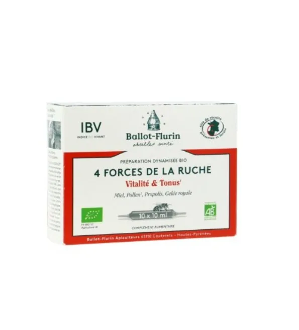 BALLOT FLURIN PREPARATION DYNAMISEE 4 FORCES RUCHES 10 x 10ML