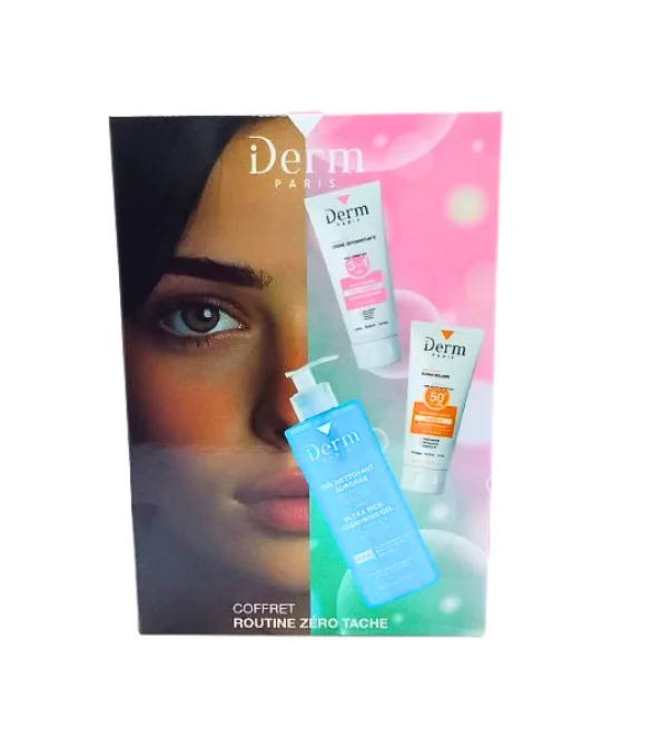 IDerm Coffret Routine Zero Tache  Gel surgras+Creme depigmentante+Ecran