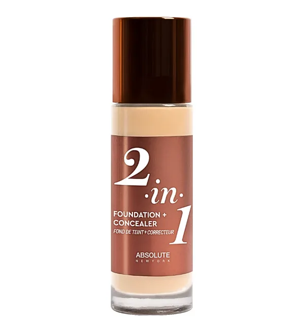 Absolute New York  2in1 Foundation & Concealer Cool Porcelain 35ml
