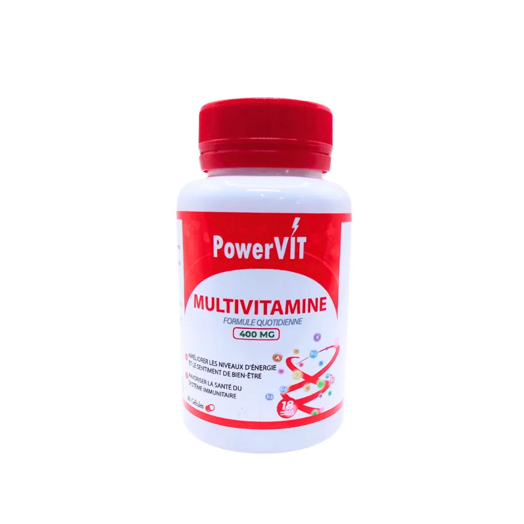 PowerVIT Multivitamine 400mg 60 Gelules