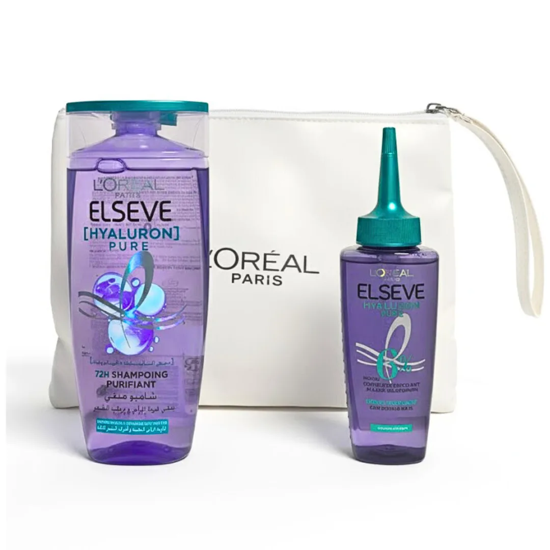 L’Oreal Paris Elseve Serum Hyaluron+Shampoing Hyaluron 200ml+Trousse Blanche Pack