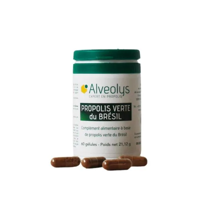 Alveolys Propolis Verte Du Bresil 60 Gelules