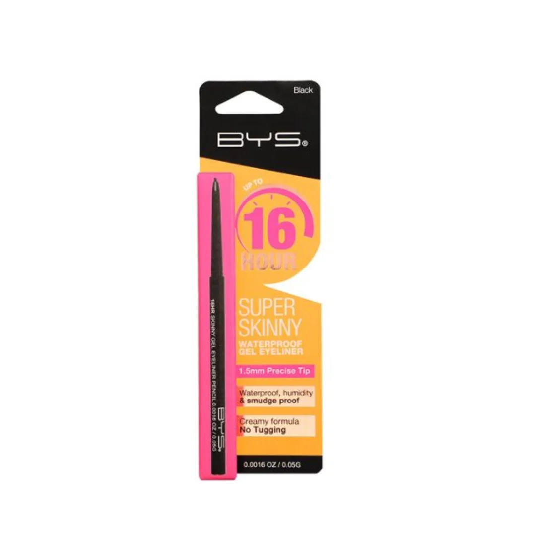 BYS Super Skinny Gel Eyeliner Black 16hr