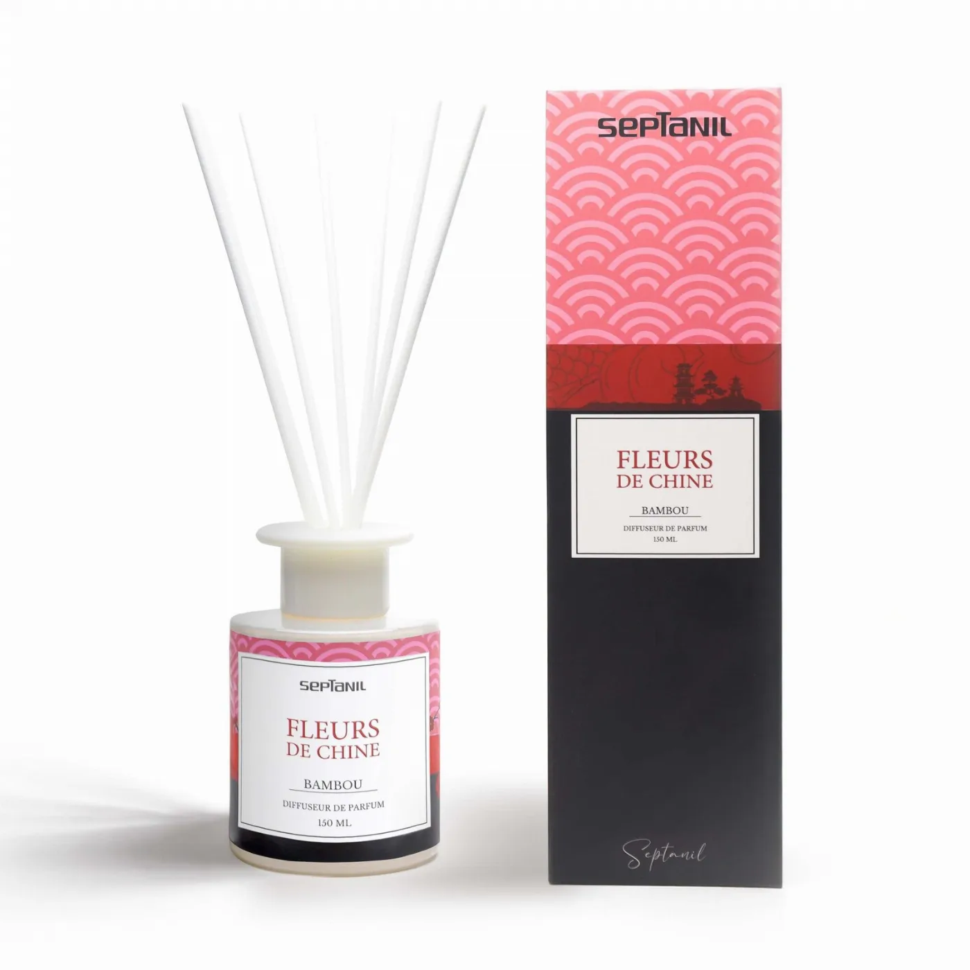 Septanil Diffuseur De Senteur En Bambou Fleur De Chine 150ml