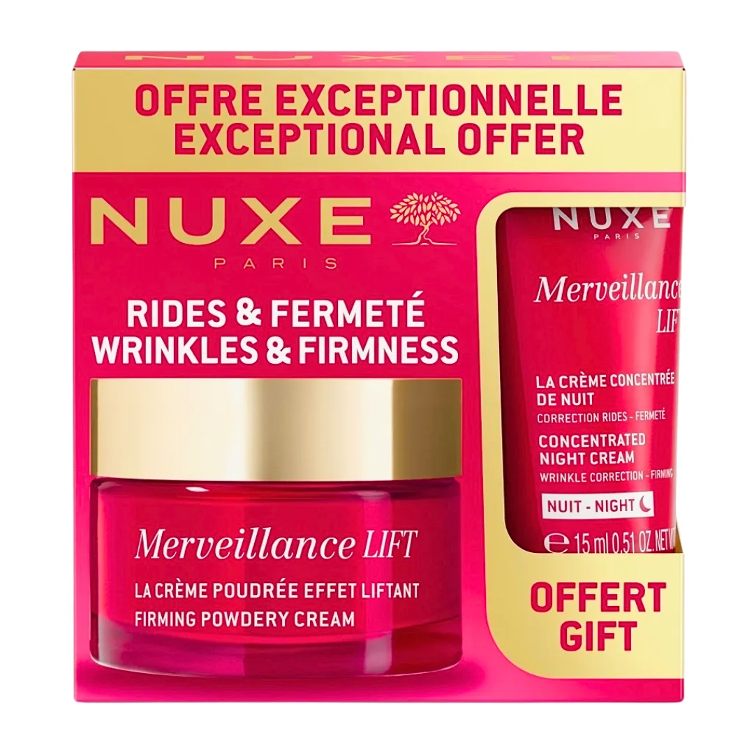 Nuxe Merveillance Lift Creme Poudre Effet+Creme Nuit 15ml Offert Pack